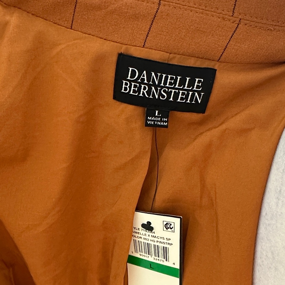 DANIELLE BERNSTEIN Rust Blazer Jacket NWT - image 6